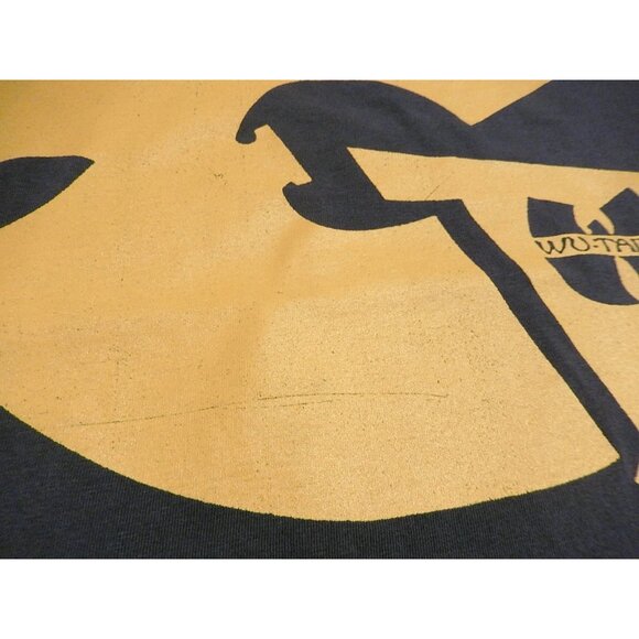 GZA Genius x Wu-Tang Clan retro vintage faded/washed black t-shirt men's sz L - Picture 3 of 8